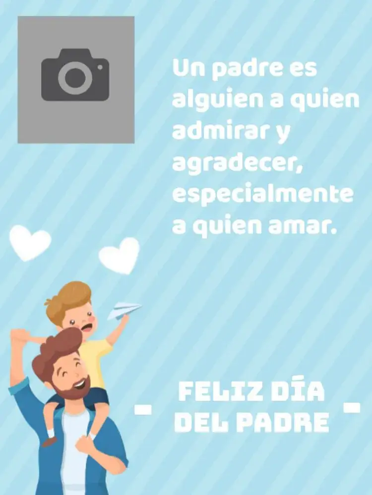 Invitación Tarjeta Día Del Padre Alegre Online