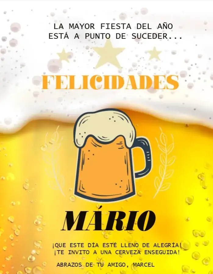 Invitación Tarjeta de Celebración Cerveza – tema Tarjeta oscuro, moderno, divertido, gráficos de cerveza, estilo adulto, sobrio