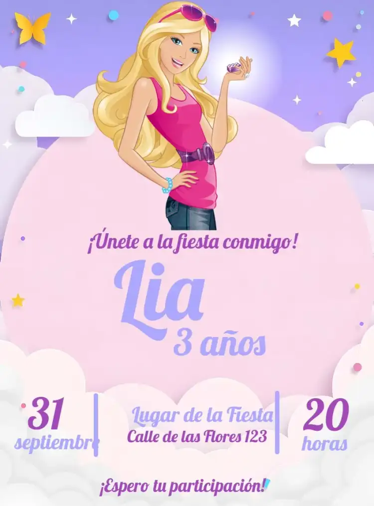 Barbie Rosa Púrpura