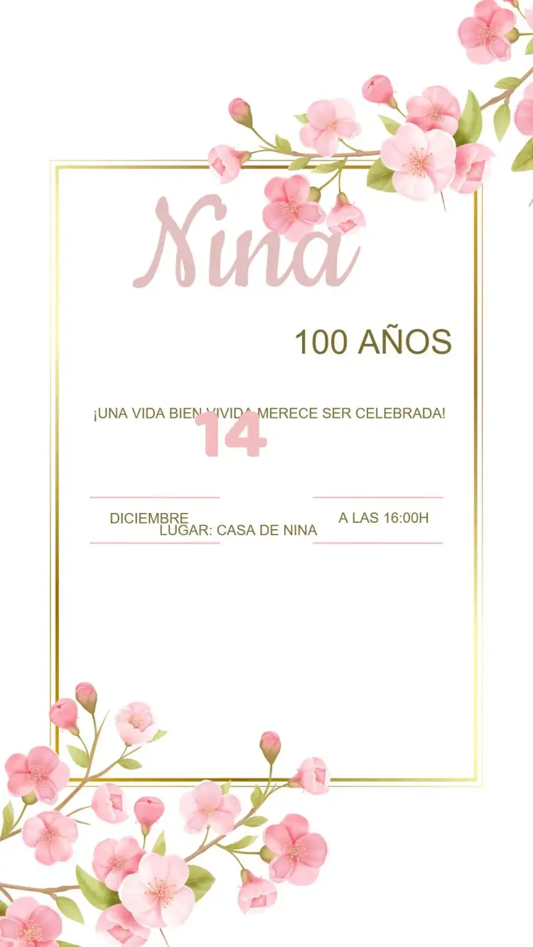 Invitación Invitación Cumpleaños Floral Adulto – tema Cumpleaños floral, elegante, moderno, vibrante, sutil, colorido