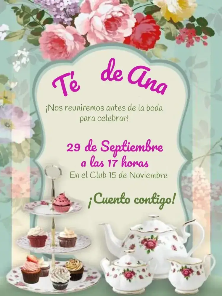 Invitación Despedida de Soltera - Estilo de Amigas Para Editar Olla – tema Té Rifa moderno, divertido, colorido, elegante, minimalista