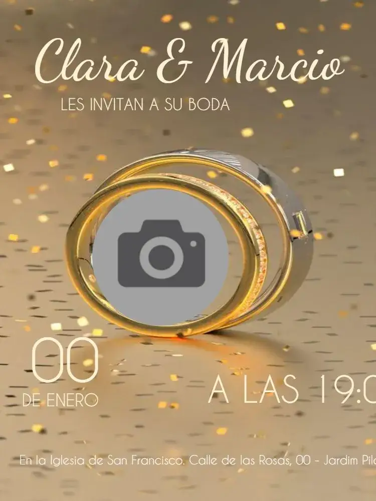 Invitación Boda Alianza Para Editar Digital – tema Boda floral, moderno, elegante, primavera, arabesco, minimalista