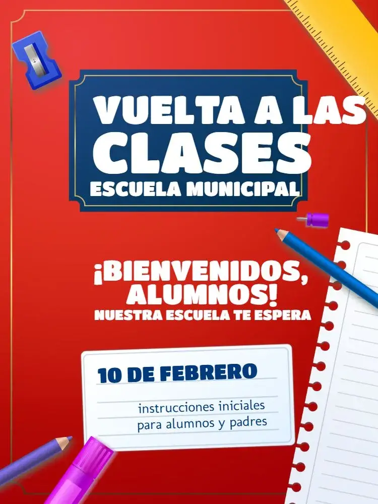 Invitación Vuelta a Clases Lúdico