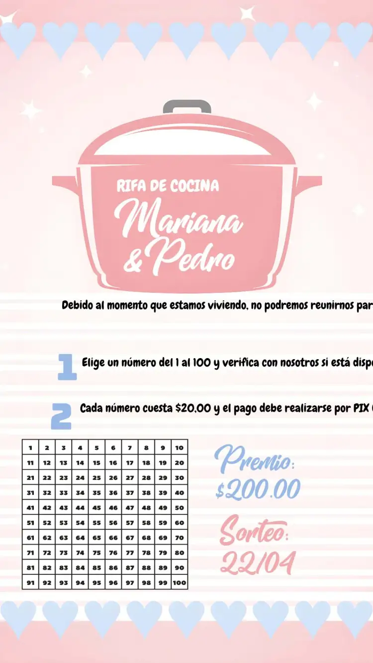Invitación Té de Rifa de Cocina de Boda – tema Té Rifa romántico, delicado, colorido, moderno, festivo, minimalista