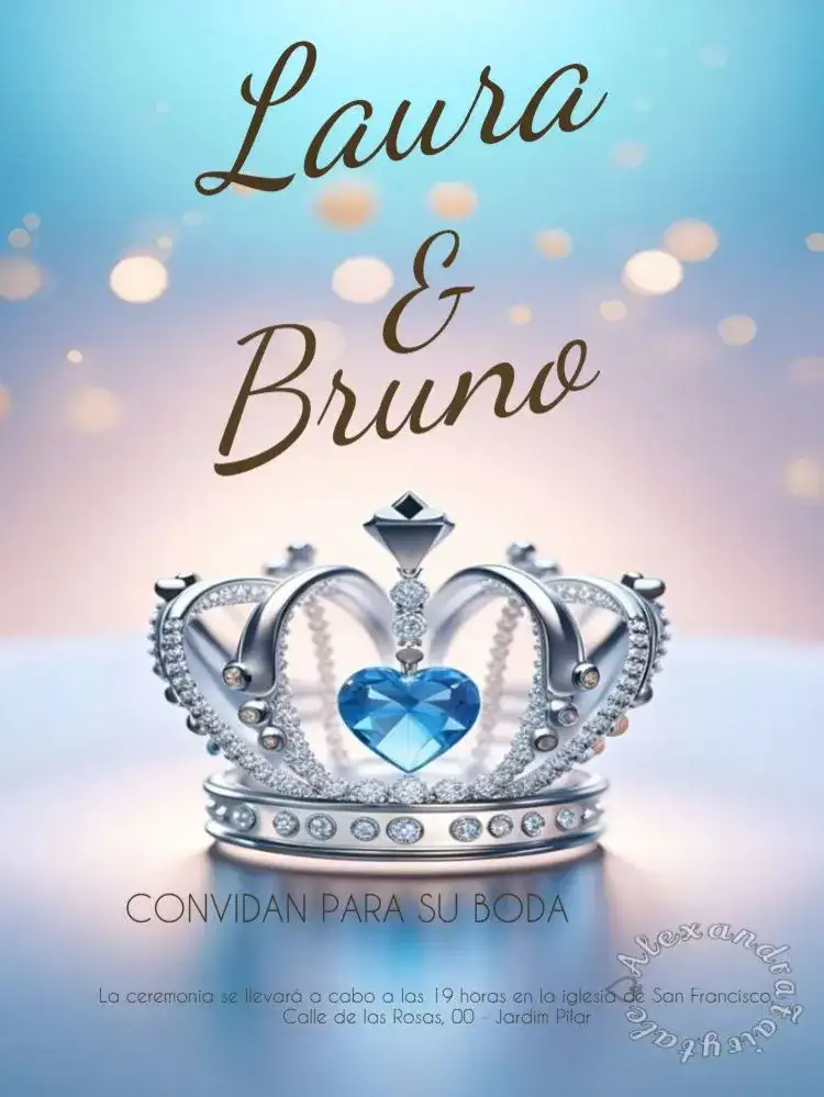 Boda Corona Con Diamantes Para Editar Arabesco