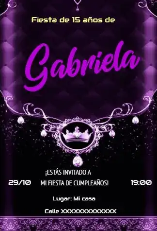 15 Años Confirmación De Asistencia Debutante
