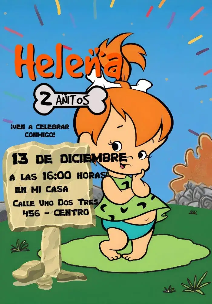 Invitación Pedrita Laranja