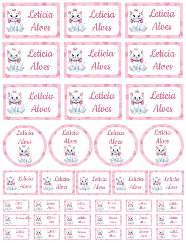 Invitación Gatita Marie