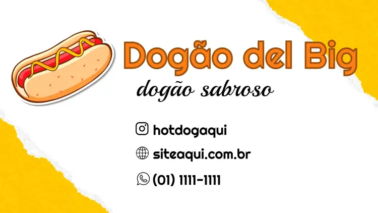 Invitación Tarjeta De Visita Hot Dog Dog