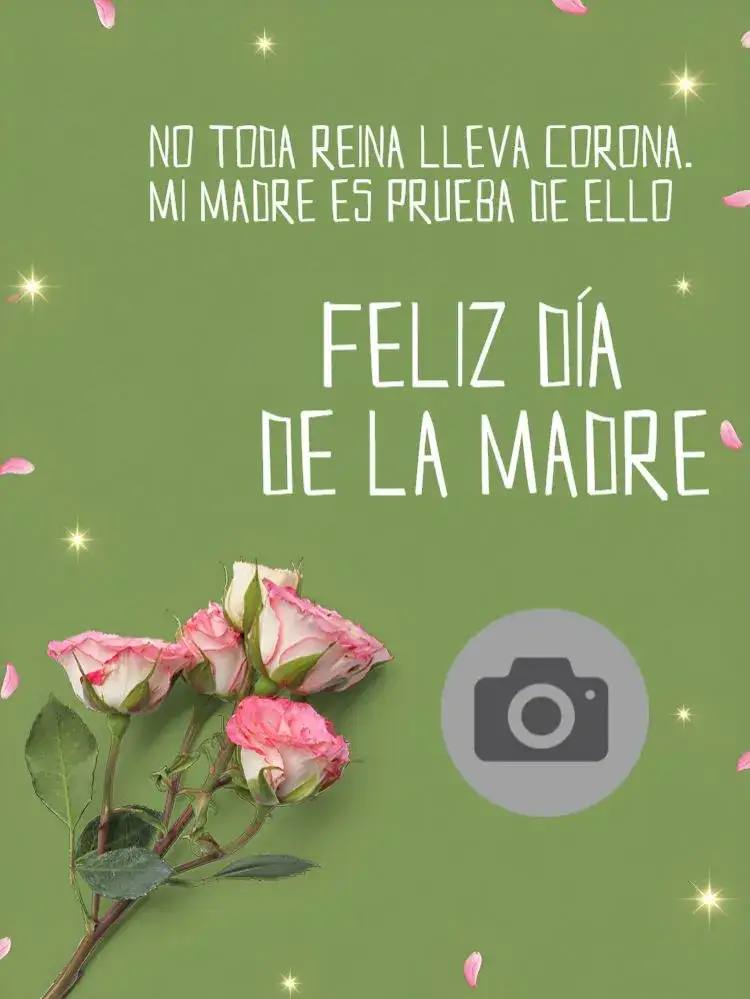 Invitación Publicación Día De La Madre Con Foto Tarjeta – tema Fechas Conmemorativas rosa, verde, corazón, floral, moderno