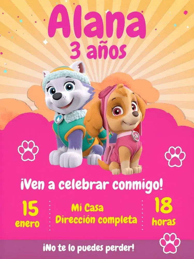 Invitación Patrulla Canina Digital
