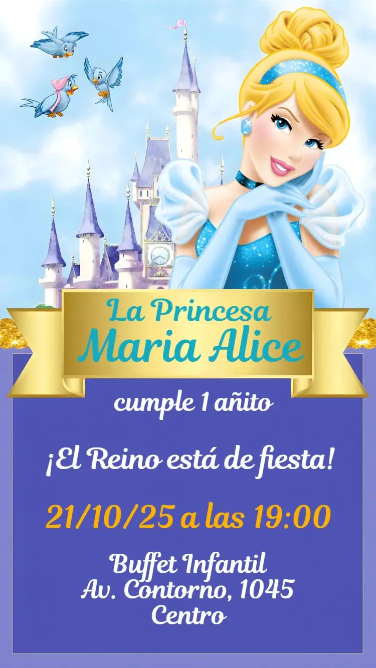 Invitación Cenicienta