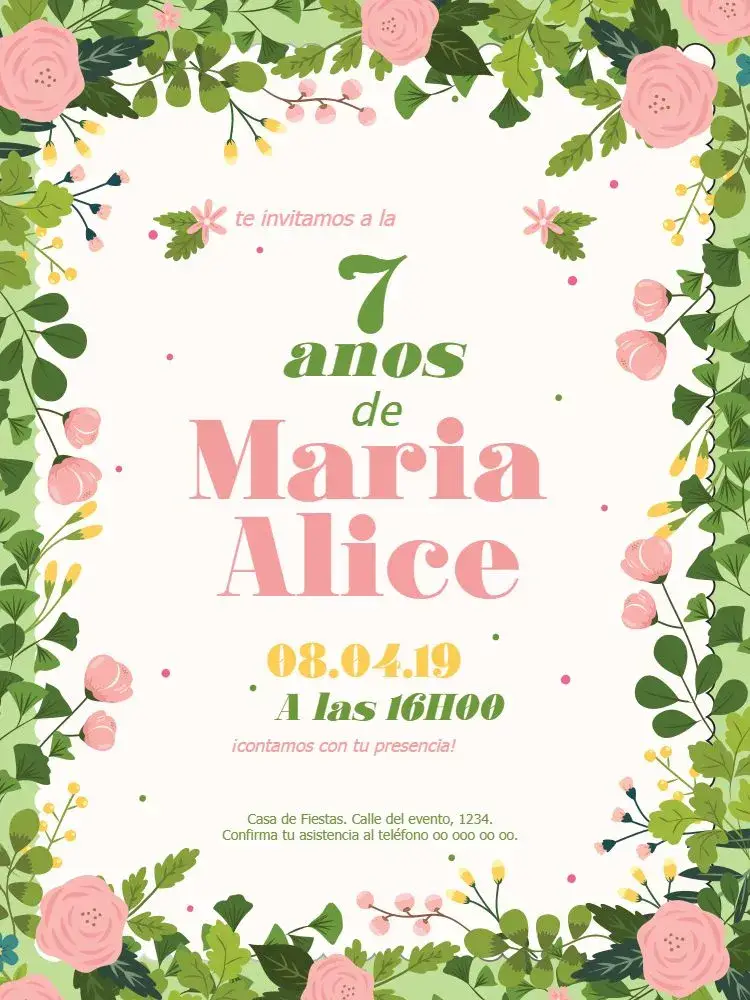 Invitación Jardín Infantil