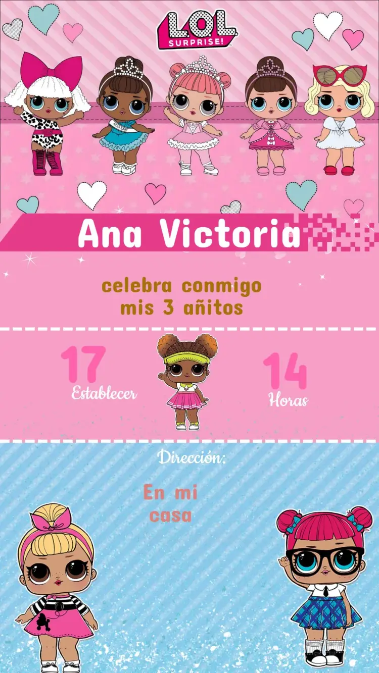 Invitación LOL Surprise