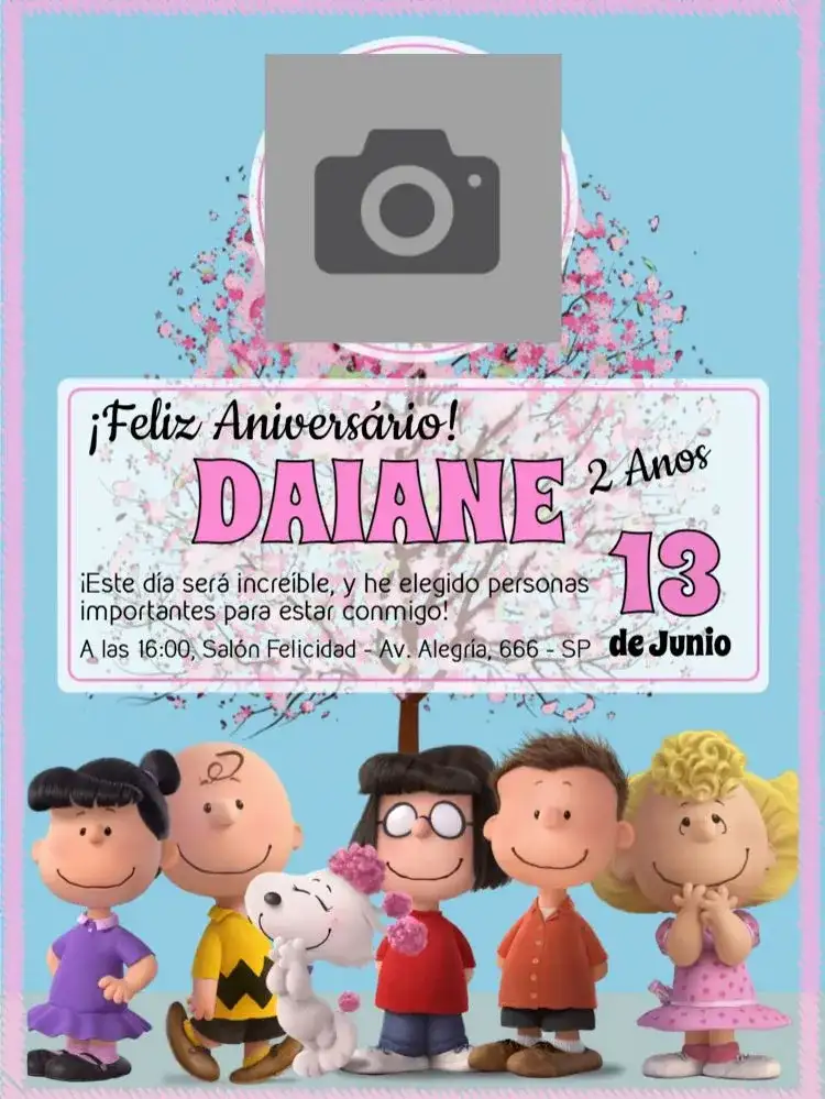 Snoopy Y La Pandilla De Charlie Brown Con Foto Peanuts