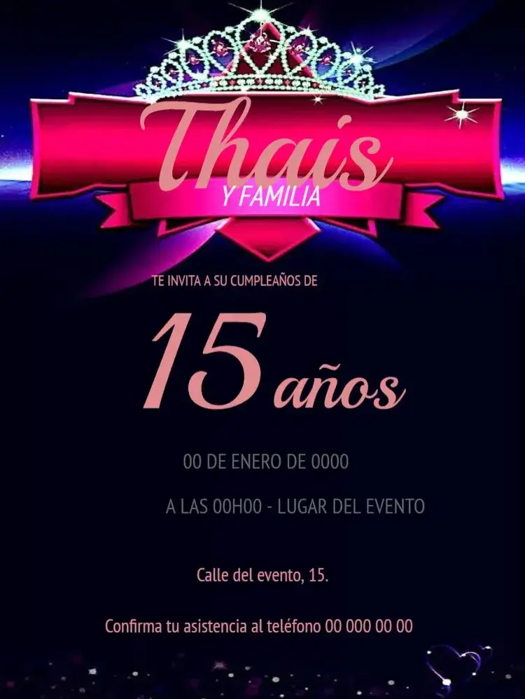 Invitación 15 Años Con Confirmación De Asistencia Fiesta – tema 15 años floral, rosa, delicado, primavera, moderno