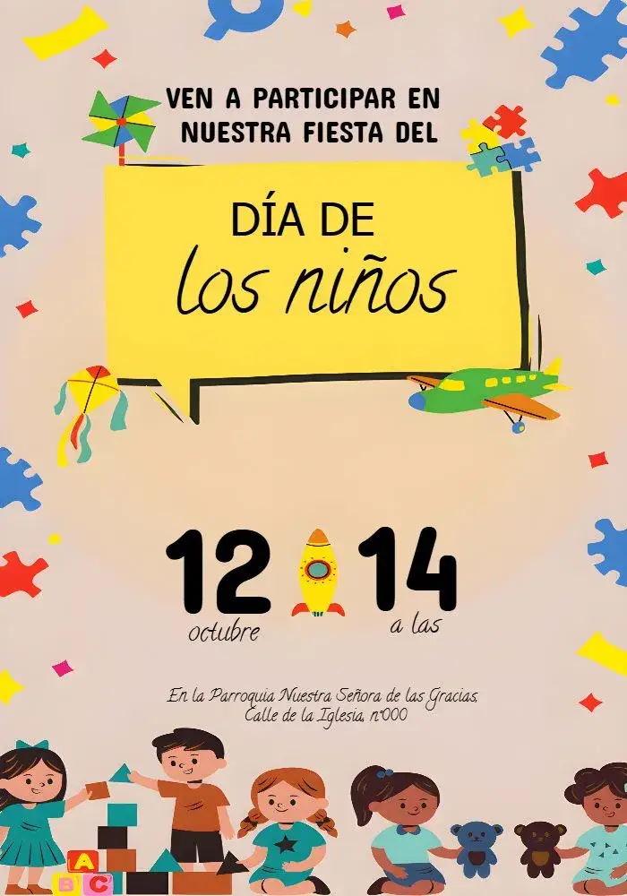 Invitación Día De Los Niños
