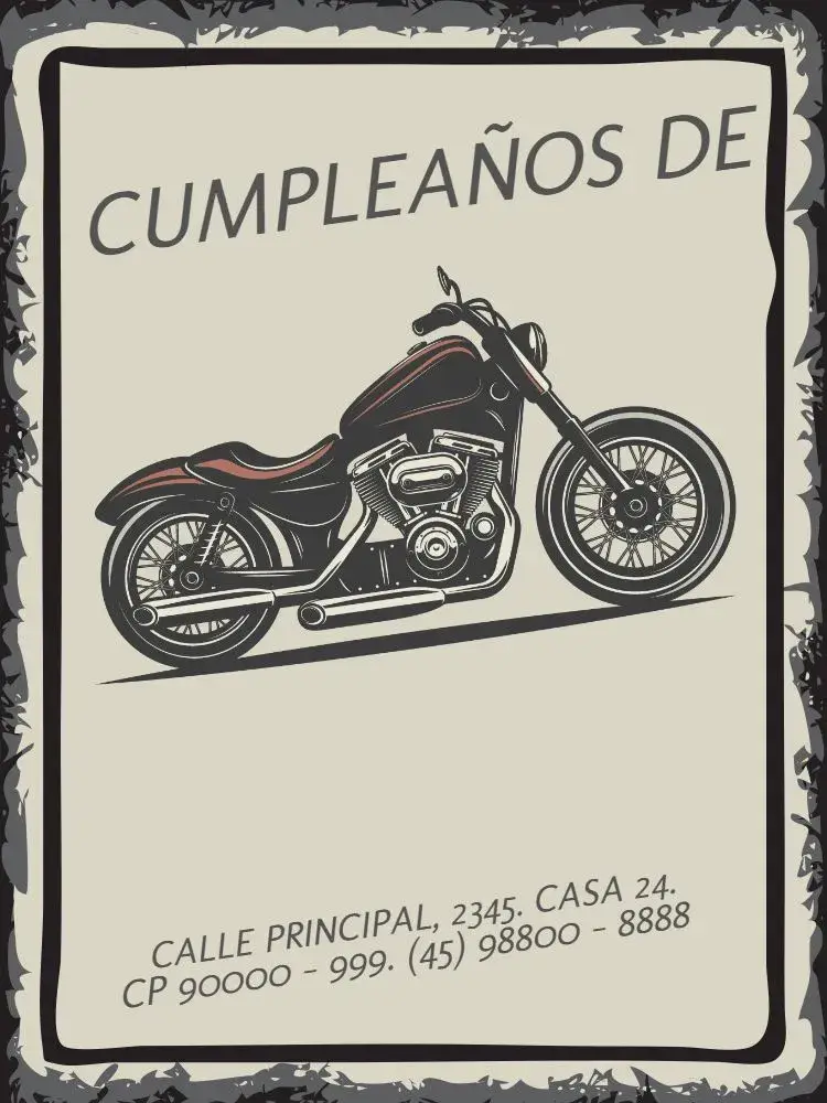 Invitación Moto Fiesta