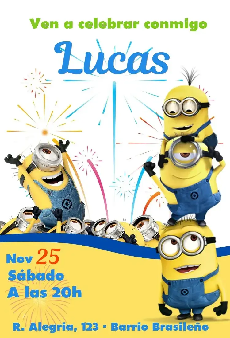 Invitación Mi Villano Favorito