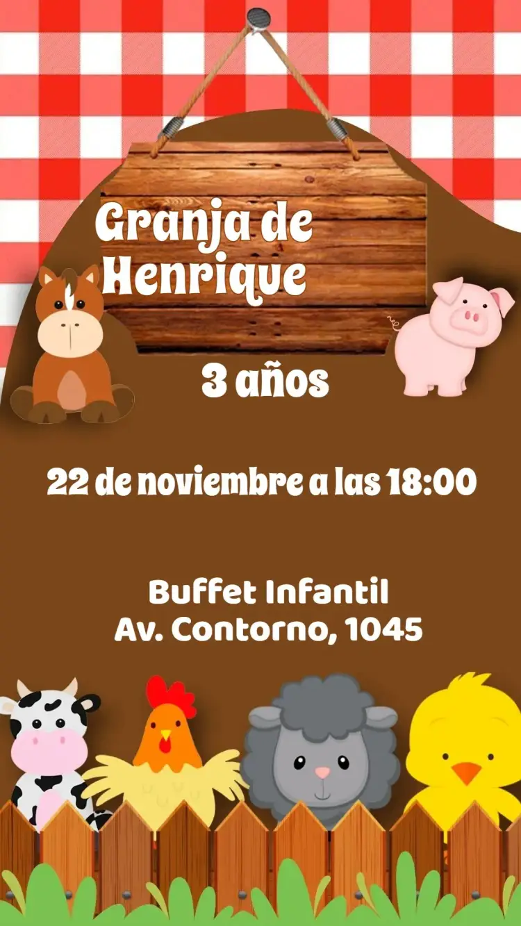Invitación Granja