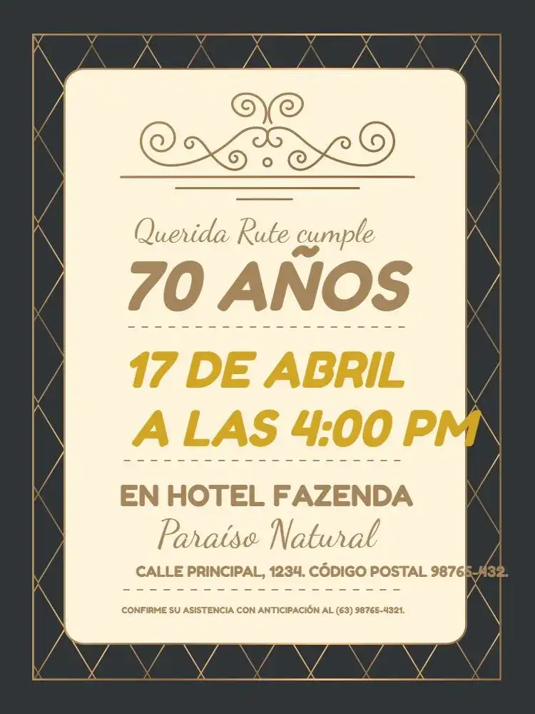 70 Años Delicado Elegante
