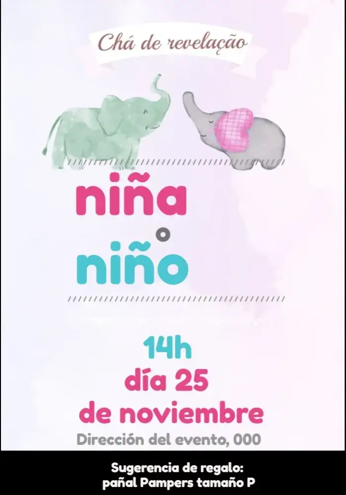 Baby Shower Revelación Elefantitos Globos