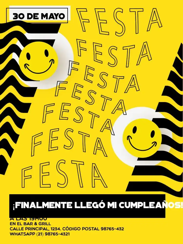 Divertido Para Whatsapp Amarillo Smile
