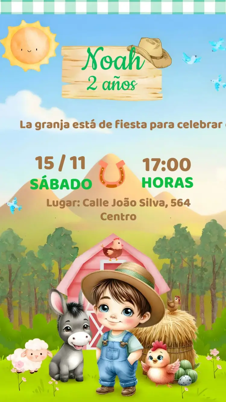 Invitación Granja del Vaquero