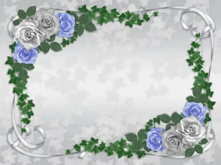 Invitación Marco Para Boda Rosa Y Azul Novia