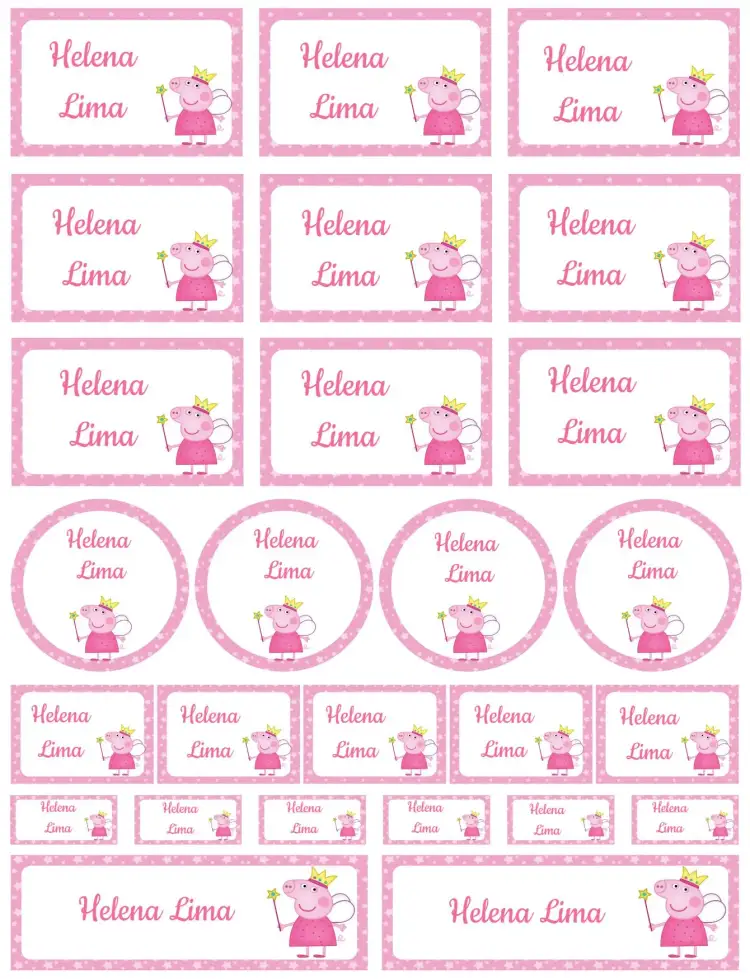 Invitación Peppa Pig – tema Tarjeta colorido, divertido, infantil, de caricaturas, temático, juguetón