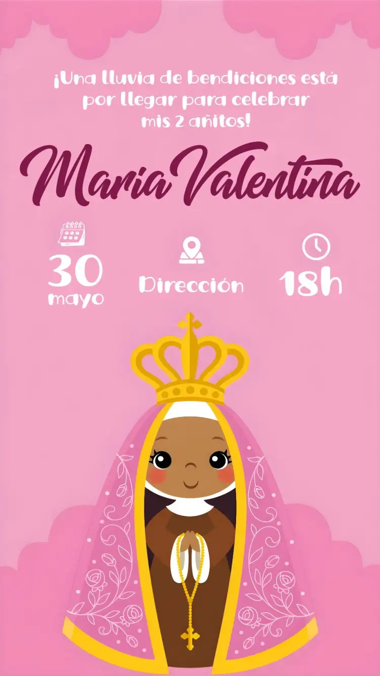 Invitación Nuestra Señora del Bautismo