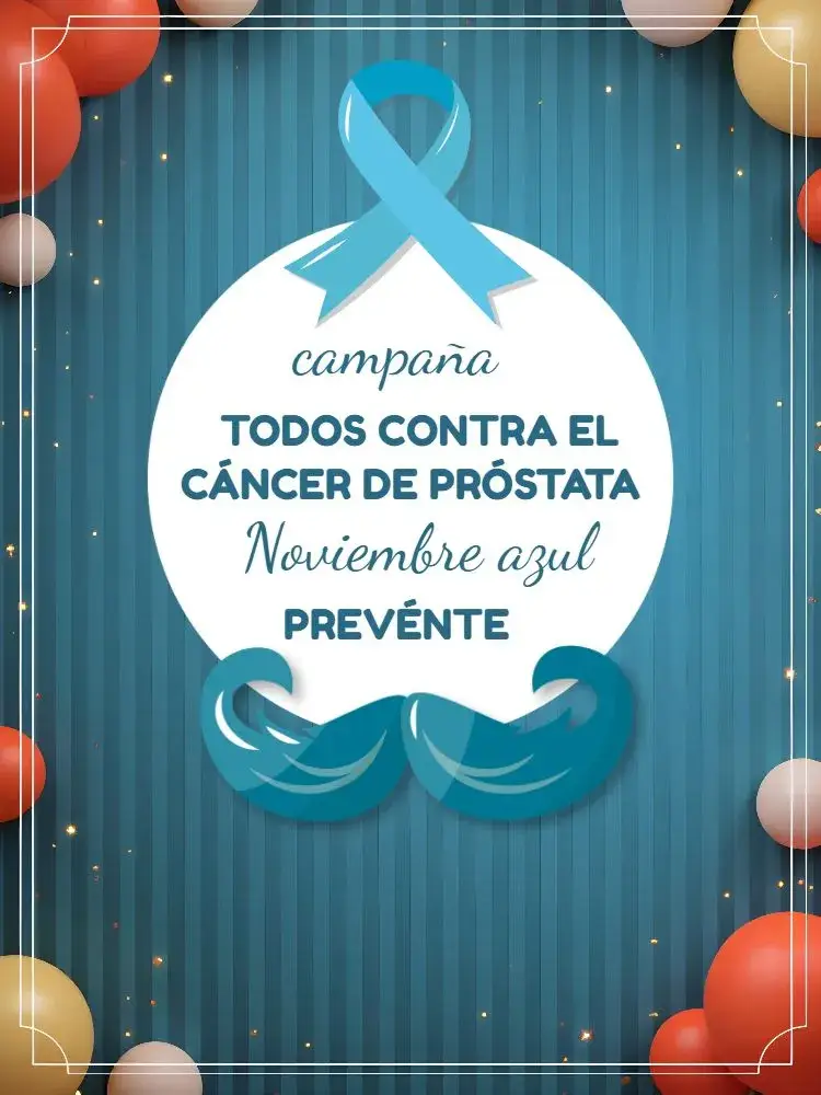 Invitación Publicación Para Noviembre Azul Hombre