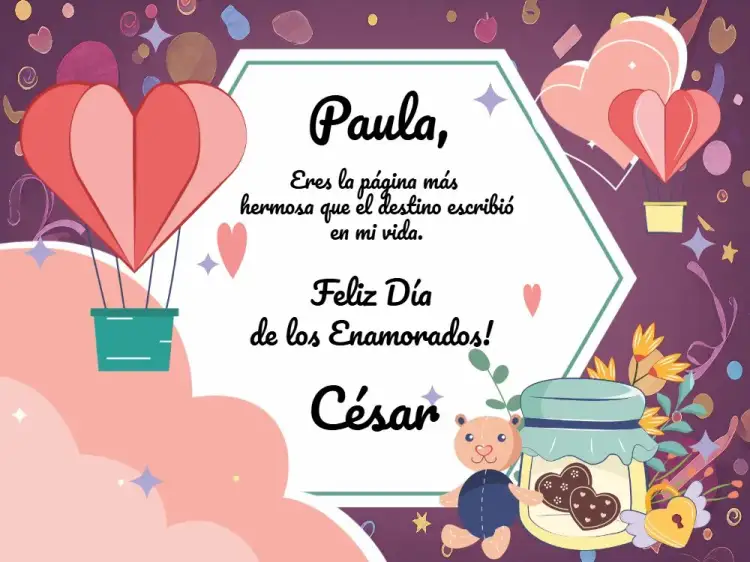 Invitación Tarjeta Día De Los Enamorados Estrellas – tema Fechas Conmemorativas romántico, soñador, colorido, moderno, floral, astral