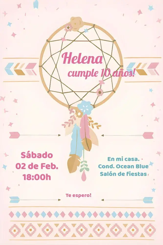 Invitación Filtro De Sueños Baho