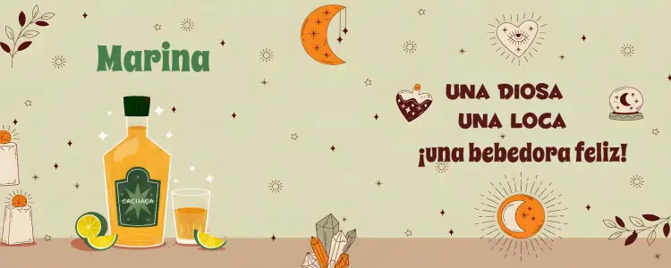 Invitación Arte Taza Diosa Loca y Cachacera Hippie
