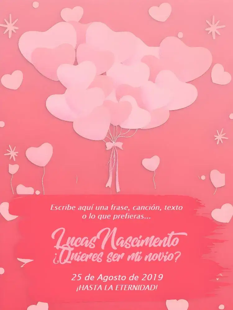 Invitación Tarjeta De Citas Corazón – tema Fechas Conmemorativas romántico, rojo, corazón, moderno, delicado, apasionado
