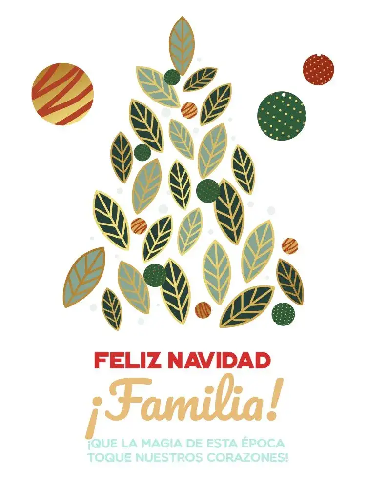 Tarjeta De Navidad Minimalista Blanco Fiesta