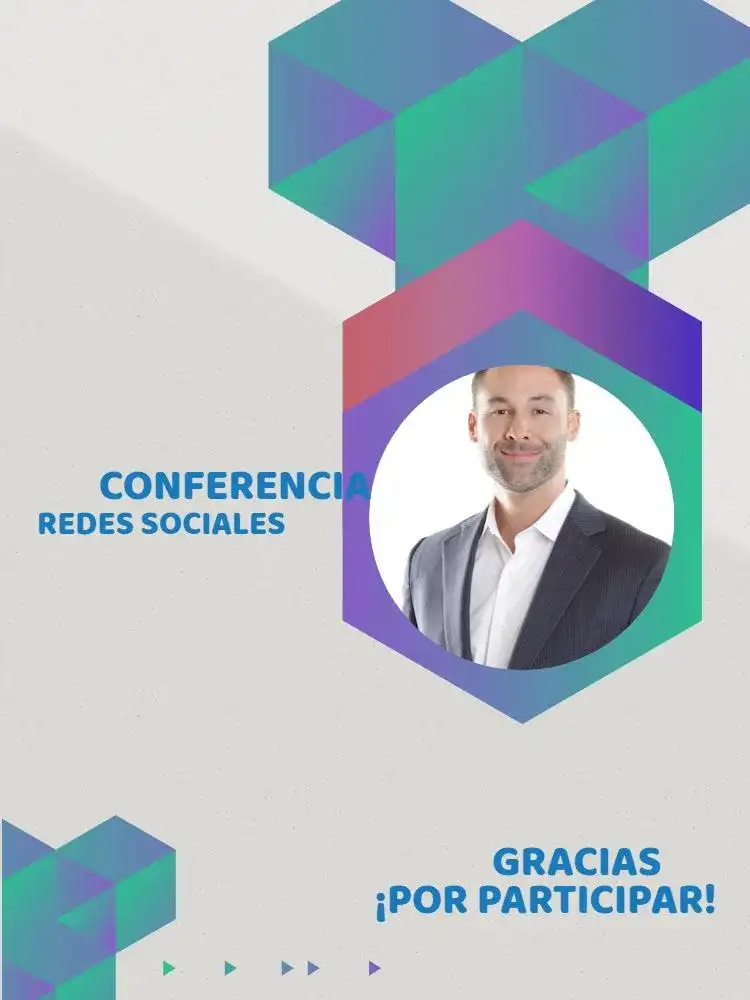 Tarjeta De Agradecimiento Por Conferencia Con Foto Adulto