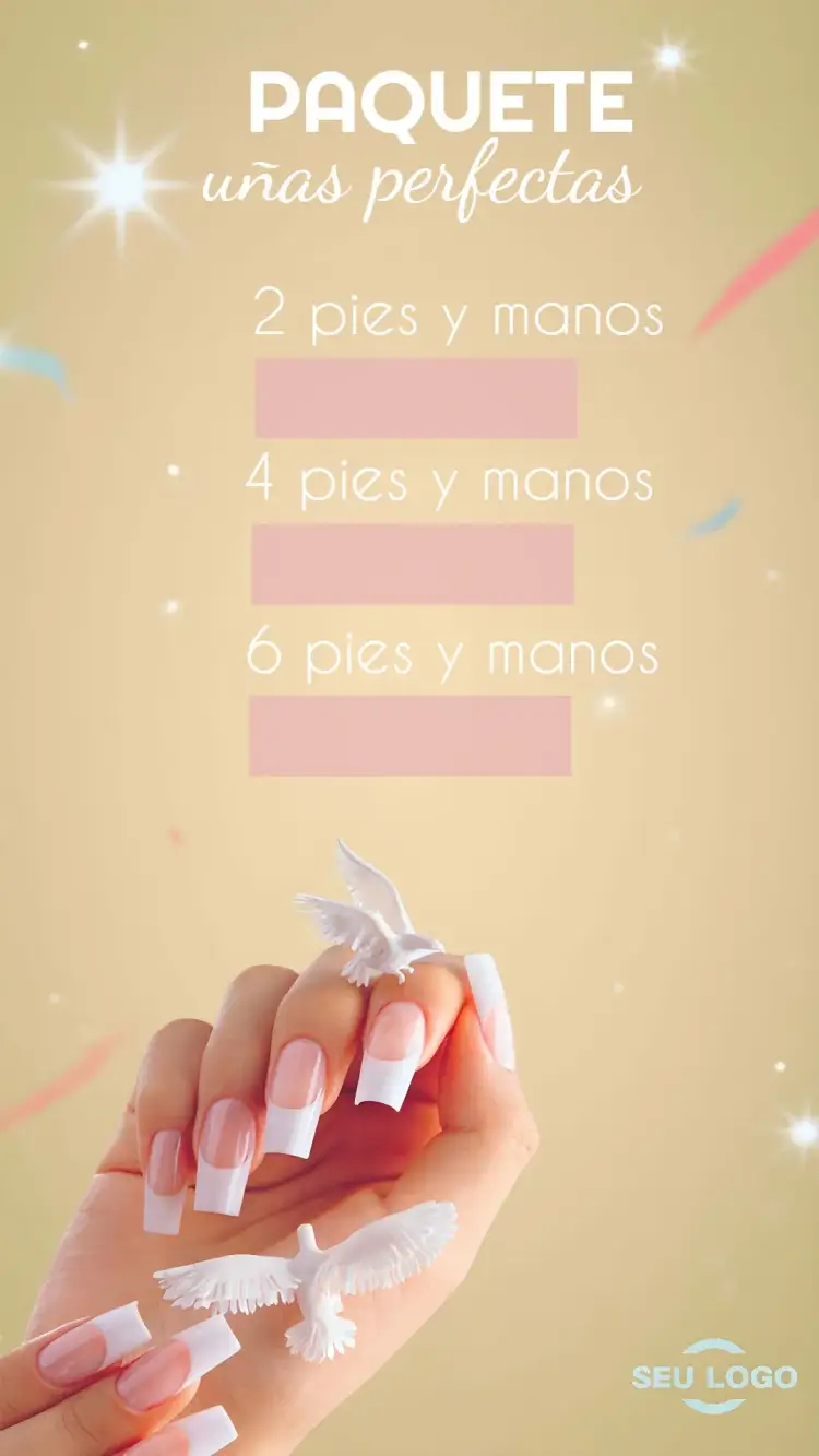 Invitación Publicación Para Manicura Rosa