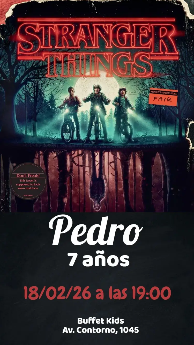 Invitación Stranger Things
