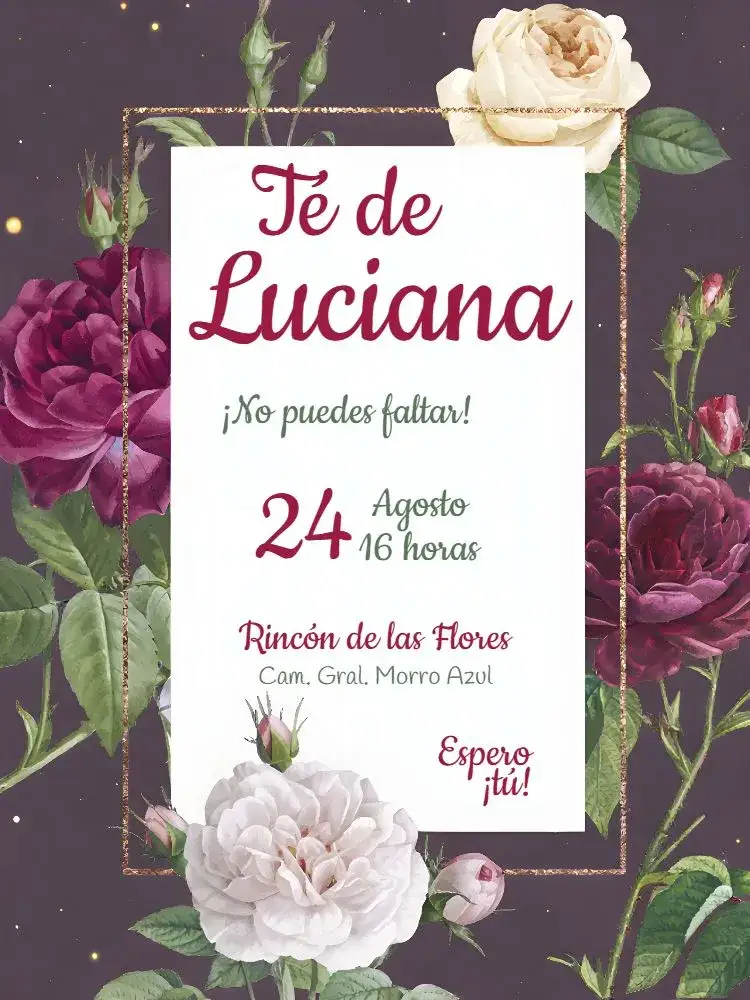 Invitación Despedida de Soltera Bride – tema Despedida de Soltera floral, romántico, moderno, vintage, colorido