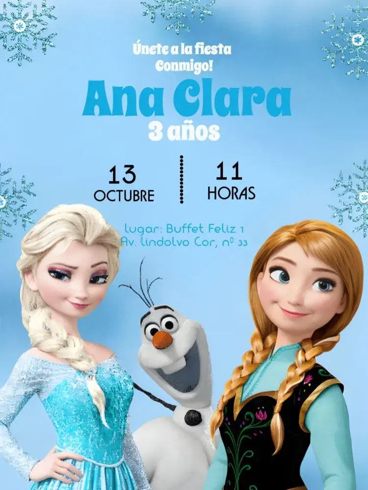 Invitación Hielo Congelado