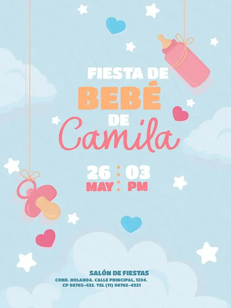 Invitación Licado Baby Shower Celebration