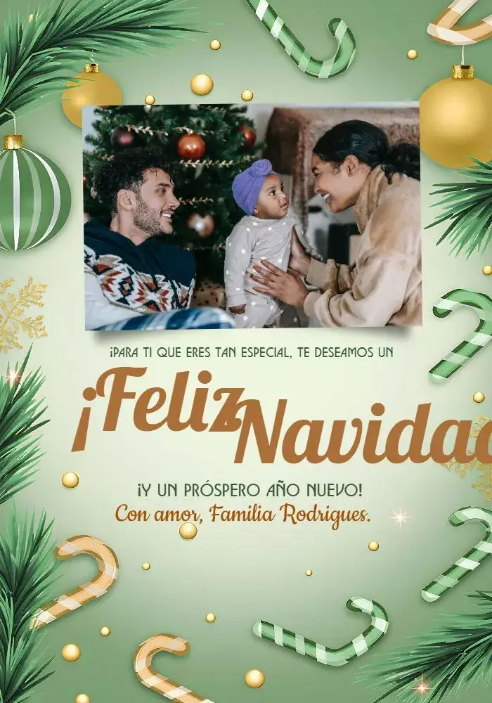 Invitación Tarjeta de Navidad con Foto Azul – tema Fechas Conmemorativas azul, rojo, dorado, nieve, festivo, moderno