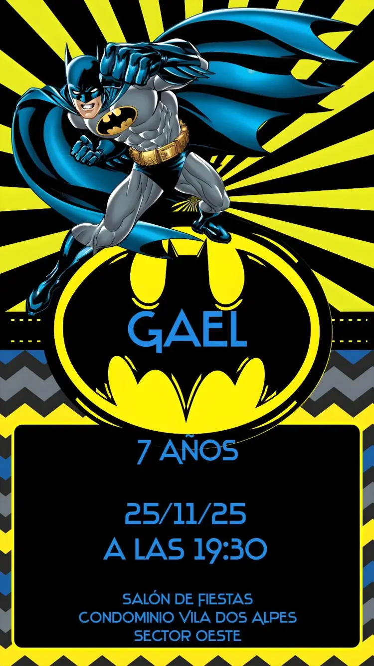 Invitación Batman