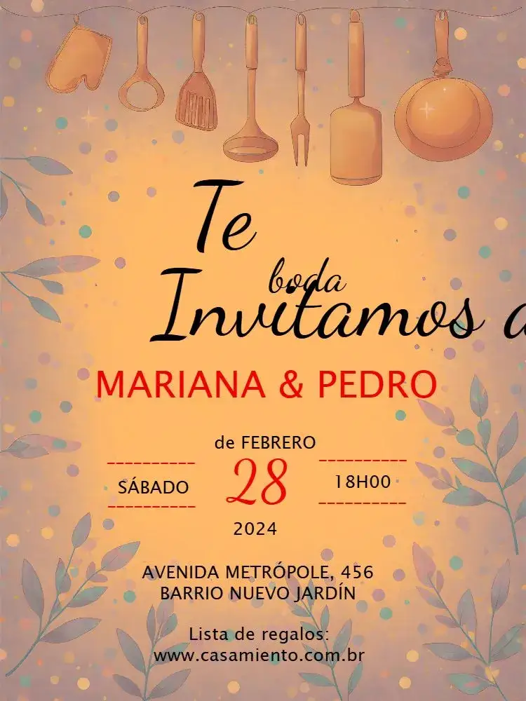 Invitación Despedida de Soltera Nueva – tema Despedida de Soltera rojo, blanco, moderno, acogedor, minimalista