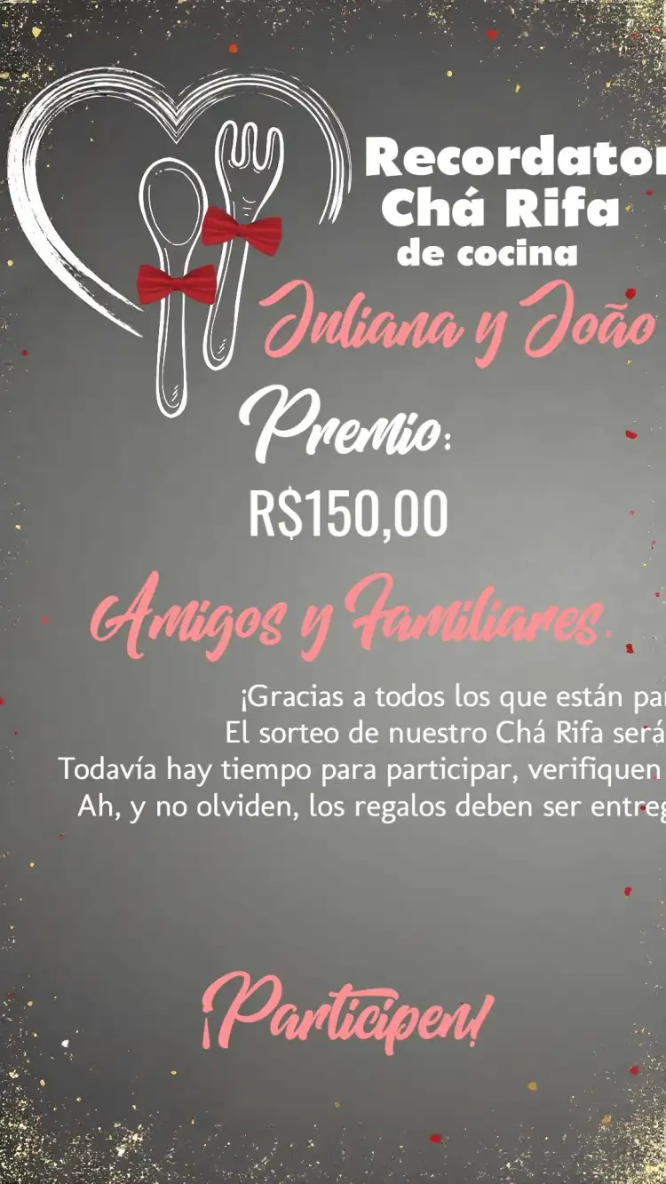 Recordatorio De Tómbola de Cocina Pizarra Tiza Pizarra
