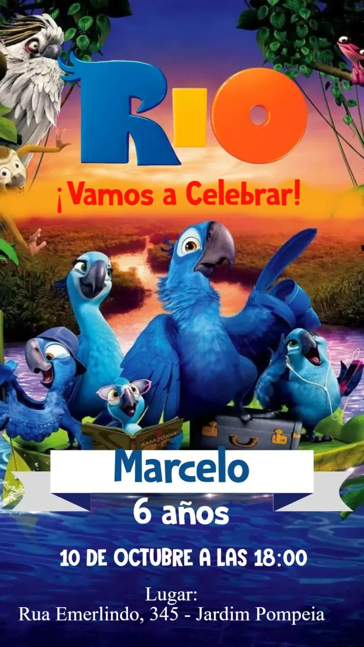 Invitación Rio la Película