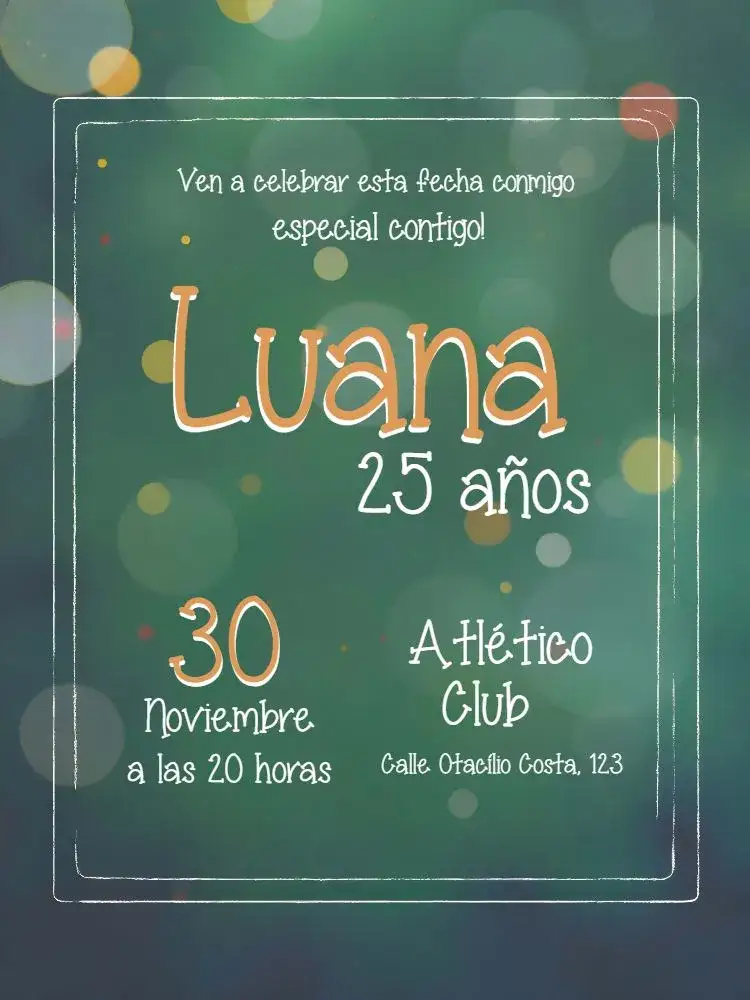 Invitación Profesora Profesión – tema Cumpleaños escolar, educativo, vibrante, divertido, moderno, temático