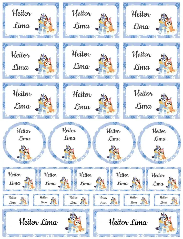 Invitación Bluey y Bingo